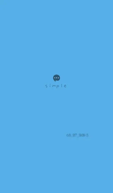 [LINE着せ替え] シンプル68 S17 ブルー5-3の画像1