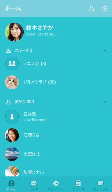 [LINE着せ替え] シンプル18 S18 グリーン6-3の画像2