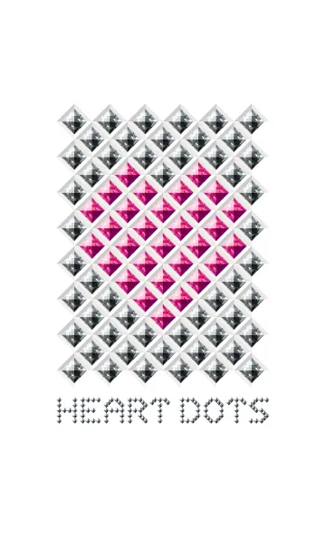 [LINE着せ替え] ハート・ドットのテーマ (RUBY)の画像1