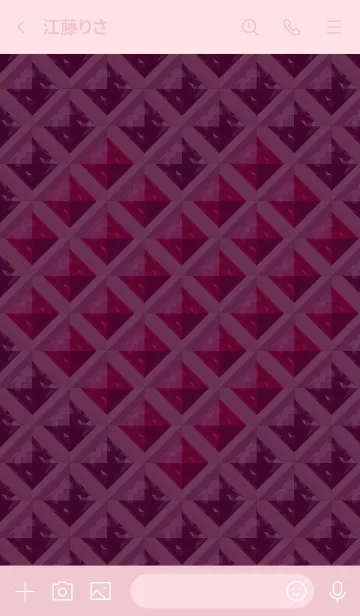 [LINE着せ替え] ハート・ドットのテーマ (RUBY)の画像3