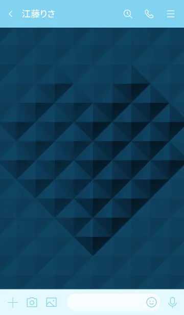 [LINE着せ替え] ハート・ドットのテーマ (SILVER)の画像3