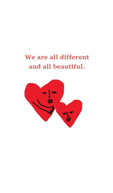 [LINE着せ替え] We are all different and all beautiful*の画像1