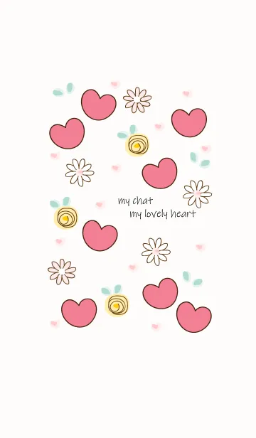 [LINE着せ替え] My chat my lovely heart 6の画像1