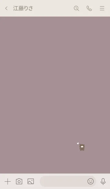 [LINE着せ替え] スモーキーピンクとくま。の画像3