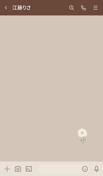 [LINE着せ替え] 大人かわいいお花とエクリュ。の画像3