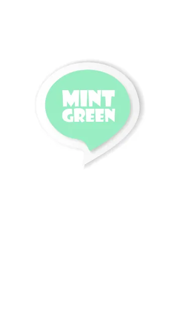 [LINE着せ替え] Mint Green Button In White V.3 (JP)の画像1