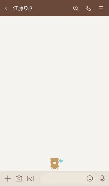 [LINE着せ替え] SIMPLE BEAR & HEART 22の画像3