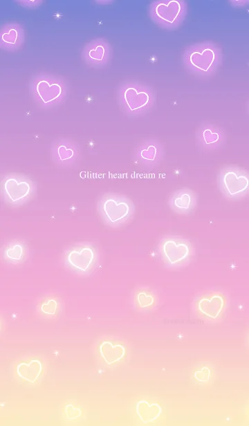 [LINE着せ替え] Glitter heart dream reの画像1