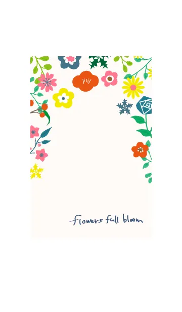 [LINE着せ替え] flowers full bloomの画像1