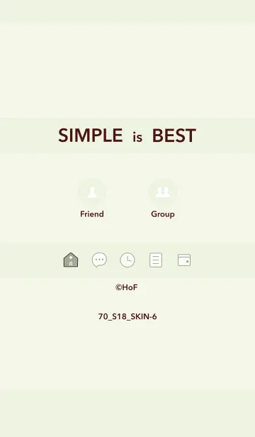 [LINE着せ替え] シンプル70 S18 グリーン3-6の画像1