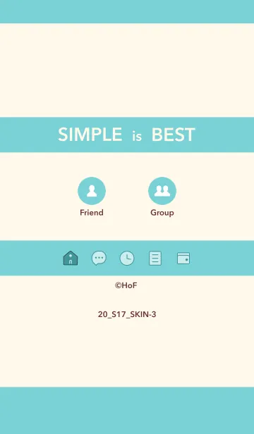 [LINE着せ替え] シンプル20 S17 ベージュ4-3の画像1