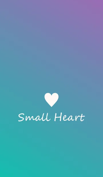 [LINE着せ替え] Small Heart *Green+Blue+Purple*の画像1