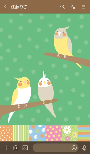 [LINE着せ替え] オカメインコ -cockatiel-の画像3