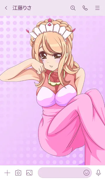 [LINE着せ替え] ラブリーバレンタイン プリンセス02の画像3