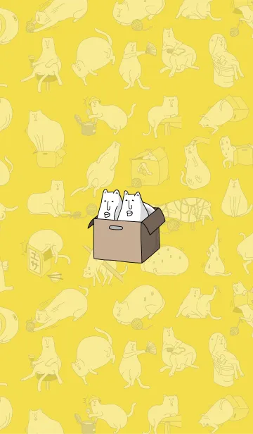 [LINE着せ替え] ボウリングのピンみたいなネコの画像1