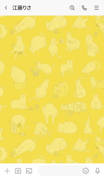 [LINE着せ替え] ボウリングのピンみたいなネコの画像3