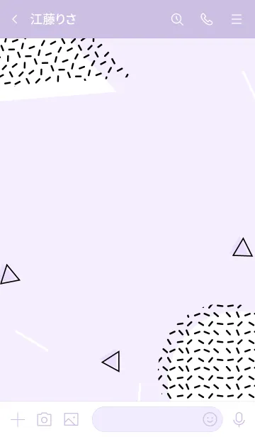 [LINE着せ替え] Abstract Selago Purpleの画像3