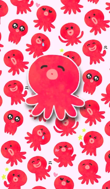 [LINE着せ替え] ゆるかわ★たこちゃんの画像1