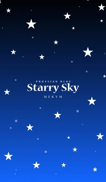 [LINE着せ替え] - Starry Sky Prussian Blue -の画像1