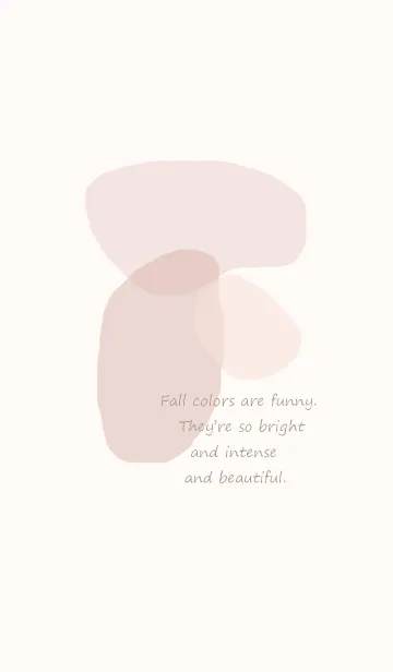 [LINE着せ替え] Fall colors / ivory pinkの画像1