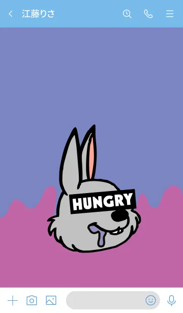 [LINE着せ替え] ハングリー ラビット 003の画像3