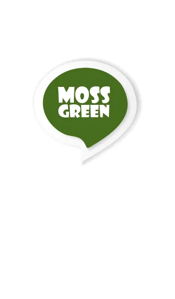 [LINE着せ替え] Moss Green Button In White V.3 (JP)の画像1