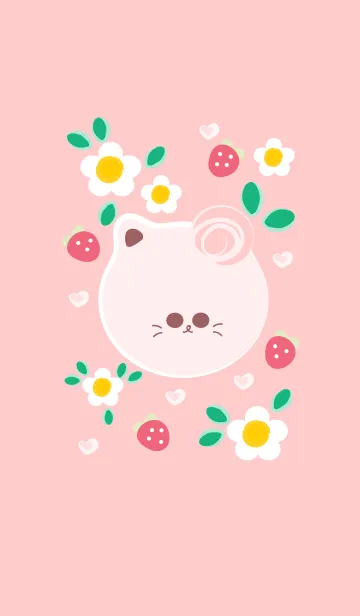 [LINE着せ替え] Cute cat theme 92 :)の画像1