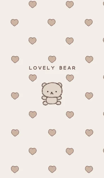 [LINE着せ替え] Lovely bear ♡ latteの画像1