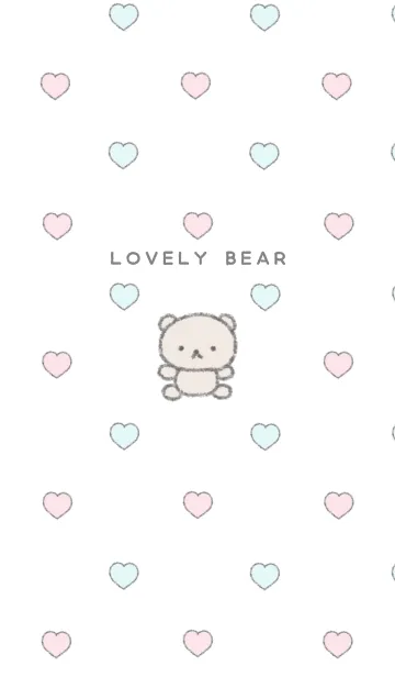 [LINE着せ替え] Lovely bear ♡ baby pastelの画像1