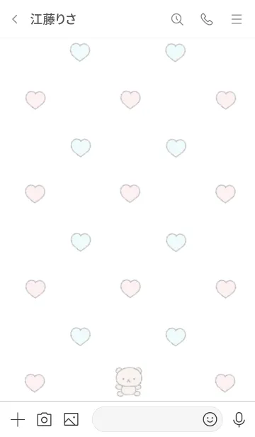 [LINE着せ替え] Lovely bear ♡ baby pastelの画像3