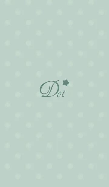 [LINE着せ替え] ドット柄のお星さま＊くすみグリーンの画像1