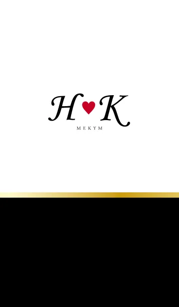 [LINE着せ替え] Love Initial H&K イニシャルの画像1