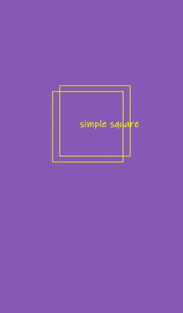 [LINE着せ替え] simple square =purple yellow=の画像1