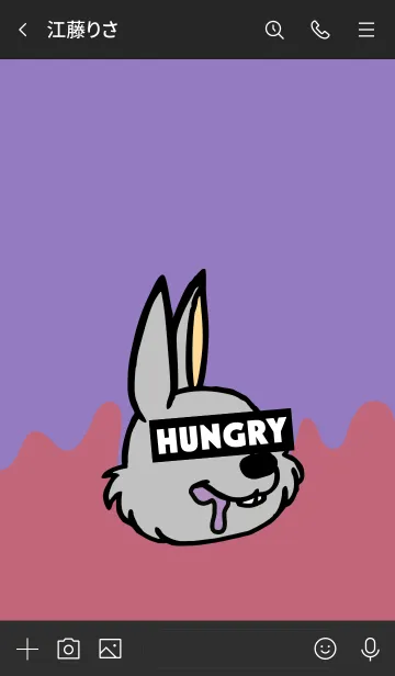 [LINE着せ替え] ハングリー ラビット 004の画像3