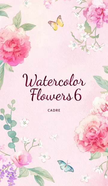 [LINE着せ替え] Watercolor Flowers 6の画像1