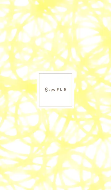 [LINE着せ替え] シンプル線くるくる黄色の画像1