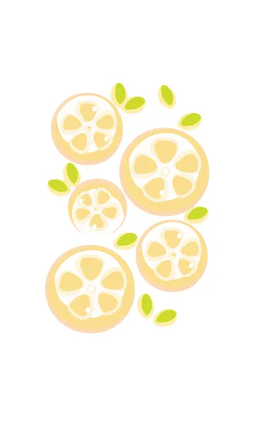 [LINE着せ替え] Sliced lemon theme 75の画像1