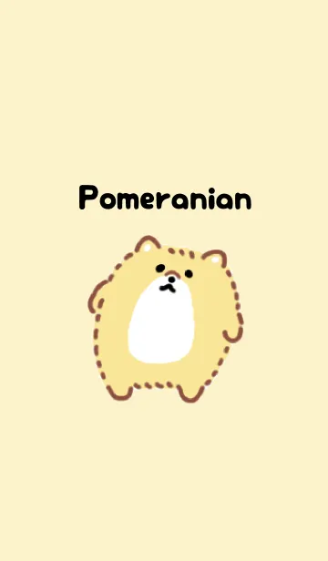 [LINE着せ替え] ふさふさポメラニアン3の画像1