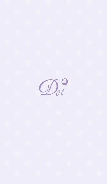 [LINE着せ替え] ドット柄の月＊ミルキーパープルの画像1