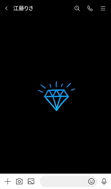 [LINE着せ替え] ザ ダイアモンド グラデーション 2の画像3