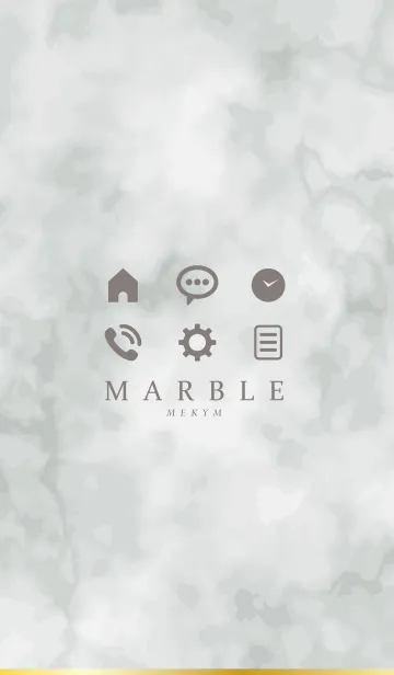 [LINE着せ替え] MARBLE - SIMPLE MONOTONE -の画像1