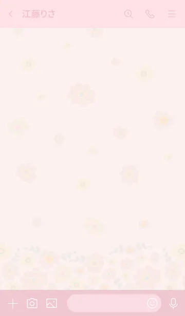 [LINE着せ替え] お花たくさん 上下から26の画像3