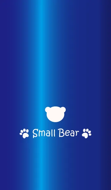 [LINE着せ替え] Small Bear *GLOSSYBLUE*の画像1