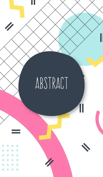 [LINE着せ替え] Abstract School Whiteの画像1