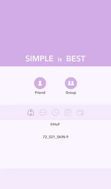 [LINE着せ替え] シンプル72 S21 パープル2-9の画像1