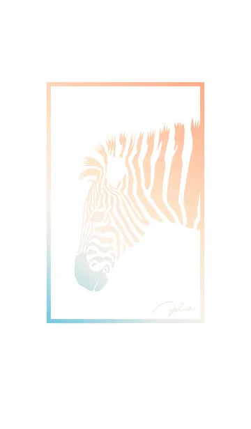 [LINE着せ替え] しまうまグラデーションの画像1