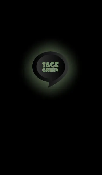 [LINE着せ替え] Sage Green Button In Black V.4 (JP)の画像1