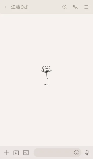 [LINE着せ替え] Line art rose.の画像3