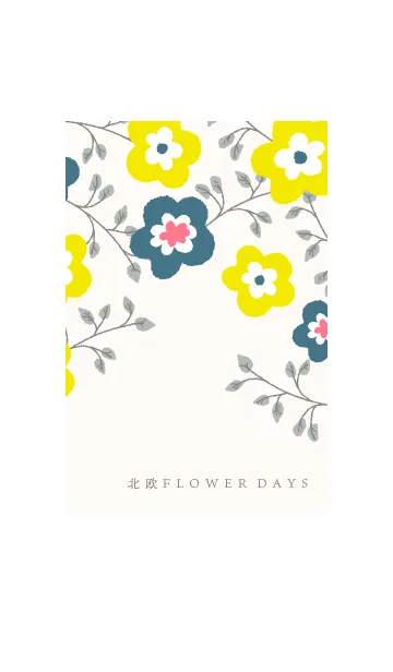 [LINE着せ替え] 北欧 FLOWER DAYS aの画像1