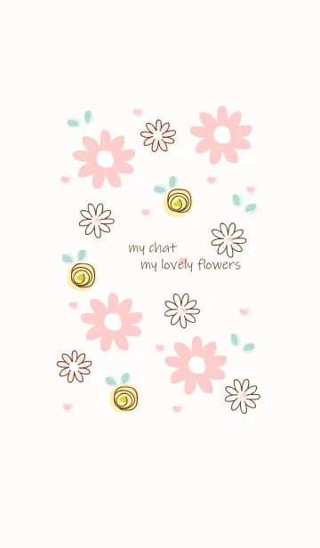 [LINE着せ替え] My chat my lovely flowers 33の画像1